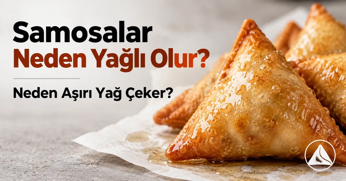 Kızarmış hamurunda fazla yağ görülen samosalar